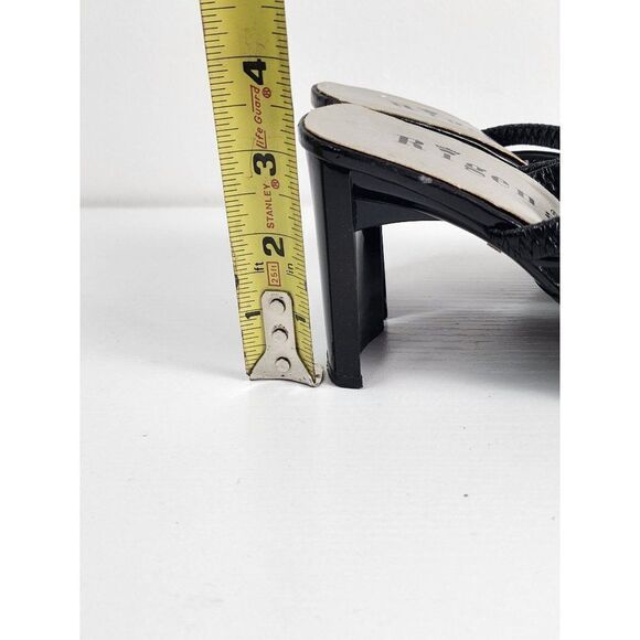 Regina Black Mesh Dress Heels Size 23 - Picture 5 of 8